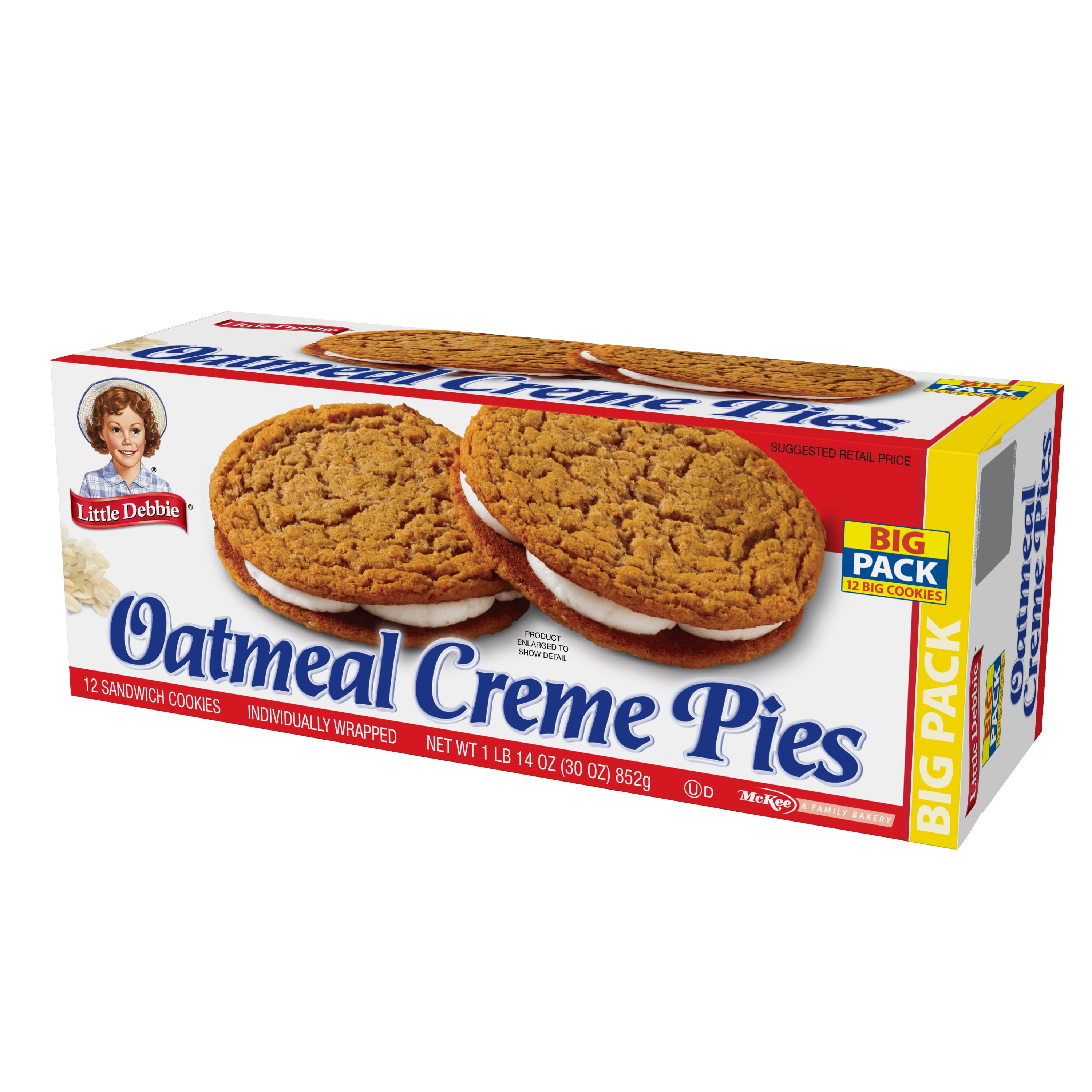 Little Debbie Oatmeal Creme Pies - 31.78oz/12pk - Pack of 2
