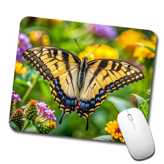 Tiger Swallowtail Butterfly Mouse Pad Low Profile Gaming Mat