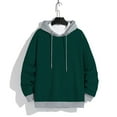 thumbnail image 6 of TOWED22 Hoodies for Men Lightweight Oversized Pullover Sweatshirts Fall Loose Fit Casual Hooded with Pocket(Dark Green,M), 6 of 7