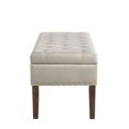 thumbnail image 6 of 48" Tufted Bench with Storage in Soft Velvet Espresso Sturdy Construction Stylish Seating with Internal Storage, 6 of 7