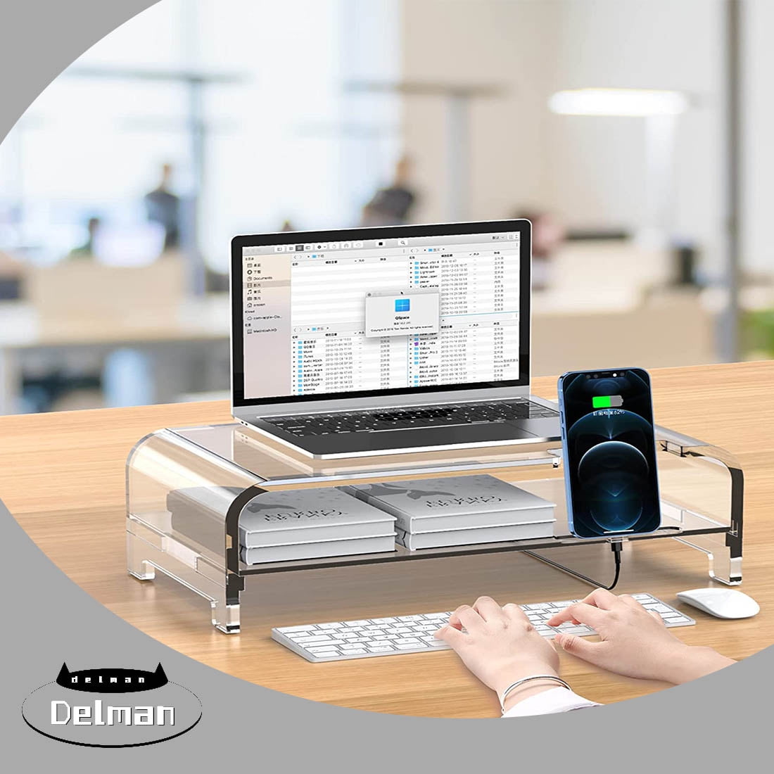 Acrylic Laptop Stand Acrylic Monitor Stand Riser Acrylic Computer Stand