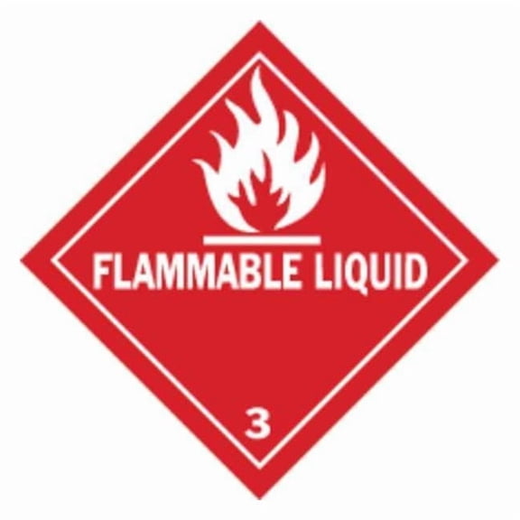 Brady DOT Container Label, 4" H, 4" W, 121067,PK500 121067