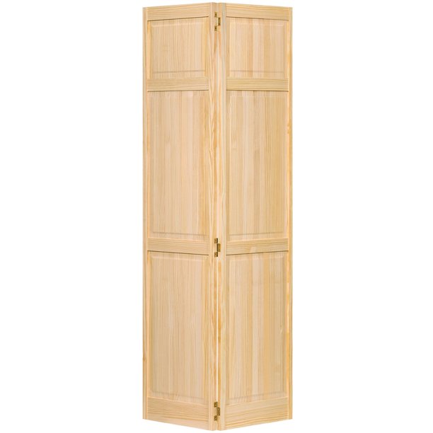 Closet Door, Bifold, Kimberly Bay Traditional 6 Panel Clear 96 in. x 1