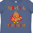 thumbnail image 4 of Inktastic Turkey and Touchdowns Cute Thanksgiving Football Design Boys or Girls Toddler T-Shirt, 4 of 5