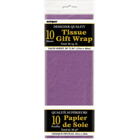 Tissue Paper Sheets, 26 x 20 in, Purple, 10ct