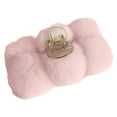 thumbnail image 2 of Eoperou Back Hair Claw Symmetric Plush Ball Non-slip Solid Color Anti-slip Hair Decoration Elastic Faux Rex Hare Fur Hair Grab Head Accessories, 2 of 8