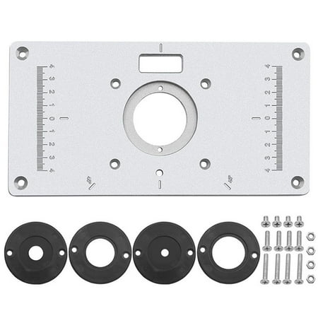 

Aluminum Alloy Router Table Insert Plate Trimming Machine Flip Board for Woodworking Benches