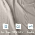 thumbnail image 5 of Lightweight Breathable 100% Cotton Knit Blanket – All-Season Bed Blanket – King Size – Mink, 5 of 8