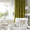 thumbnail image 2 of Cortinas Roslynwood de terciopelo verde oliva, 2 paneles, 132 x 160 cm, 2 of 7