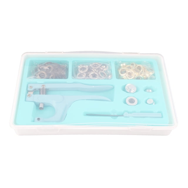 150Pcs 1/2 Inch Grommet Tool Kit, Eyelet Kit With Leather Hole Punch Metal Eyelets And Grommets With Storage Box For Leather Clothes