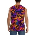 thumbnail image 4 of Fotbe Men's Skull Print Men's Sleeveless Muscle Tank Tops Casual T-Shirts for Gym Workout Beach-Small, 4 of 8