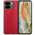 thumbnail image 3 of For Google Pixel 10 Pro Fold PU Vegan Leather Premium Hard Snap On Case Cover - Red, 3 of 3