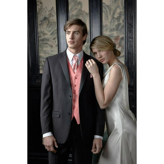 "Aspen" Black Suit Jacket Notch (Separates)