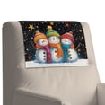 thumbnail image 7 of TSOVTHRID Snowman Star Oil Painting Print Sofa Headrest Protector PU Leather Headrest Cover for Recline Chair Non Slip Chair Head Rest Slipcover for Living Room Christmas Decor,17x27in, 1 PCS, 7 of 7