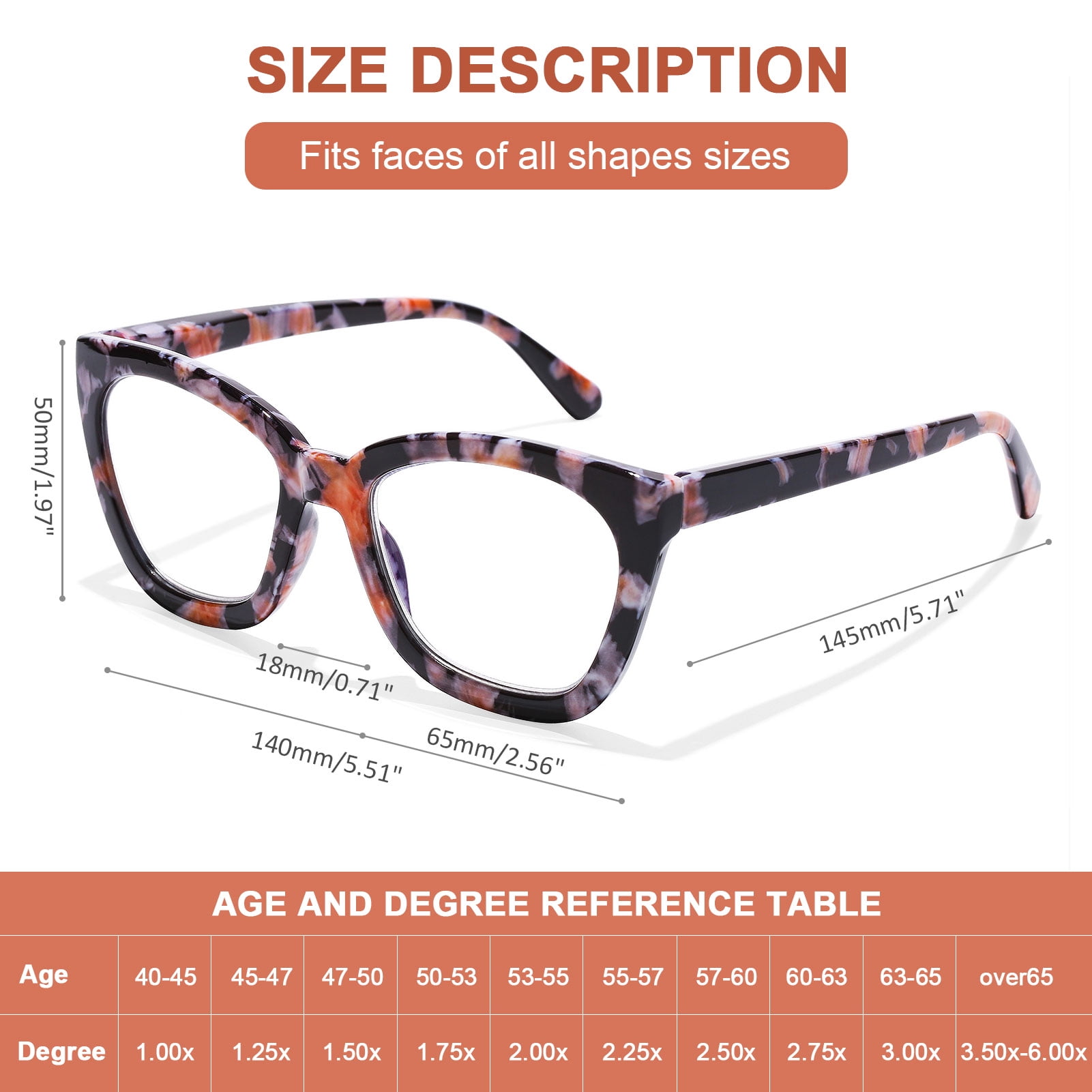 AQWANO Cat Eye Reading Glasses Women Blue Light Blocking, 2 Pack Filter UV Ray/Glare Computer Fashion Oversized Readers