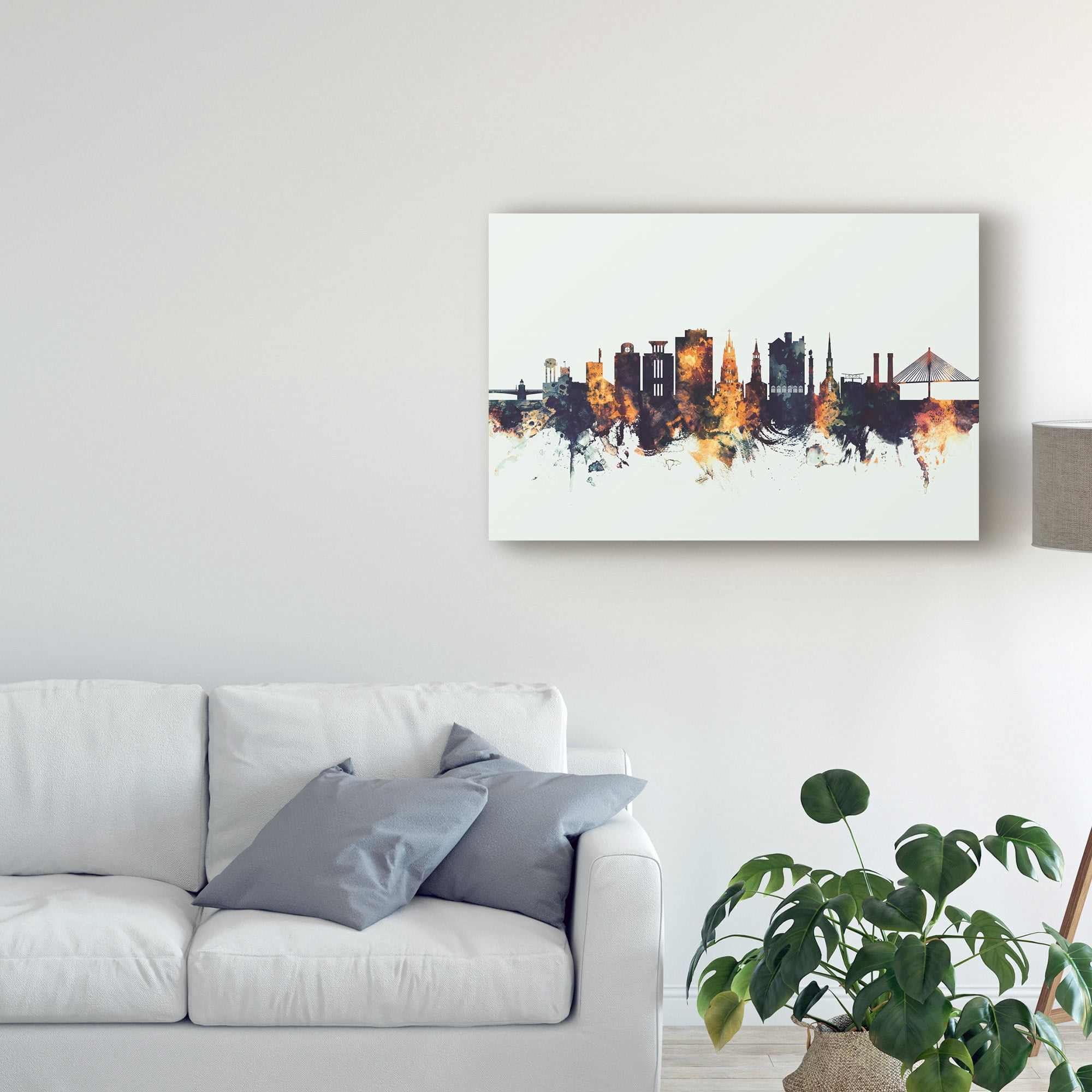 Trademark Fine Art 'Charleston South Carolina Skyline IV' Canvas Art by Michael Tompsett