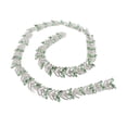 thumbnail image 1 of Rhinestone Chain Trim, Decoration 1 Yard 2.3cm Leaf Shape Gift  Rhinestone Chain  For Earring Belt Red,Green,Champagne,Royal Blue, 1 of 8