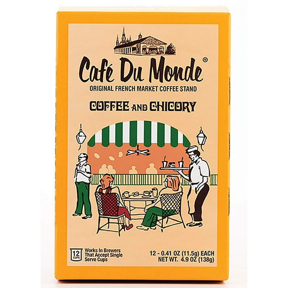 Cafe Du Monde Coffee and Chicory SingleServe Cup Pods, 12 Count