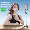 thumbnail image 2 of 4-in-1 Multifunctional 18.7in Magnetic Selfie Stick,Universal 360° Rotation Phone Tripod with Wireless Remote for Vlogging,Video Recording, 2 of 5