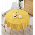 thumbnail image 1 of Tablecloth, Round, Cotton Linen, Plain Twill, Suitable for Home Kitchen Decoration, Borders 120cm, 1 of 5
