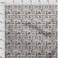 thumbnail image 3 of oneOone Cotton Cambric Rose Brown Fabric Camping Sewing Material Print Fabric By The Yard 56 Inch Wide, 3 of 6