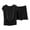 Black, variant on Timegard Summer Outfits for Women Lightweight Soft Loungewear V Neck Shorts Loose Solid Color Pjs Sets