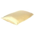 thumbnail image 4 of Pale Yellow Dreamy Set of 2 Silky Satin Standard Pillowcases, 4 of 6