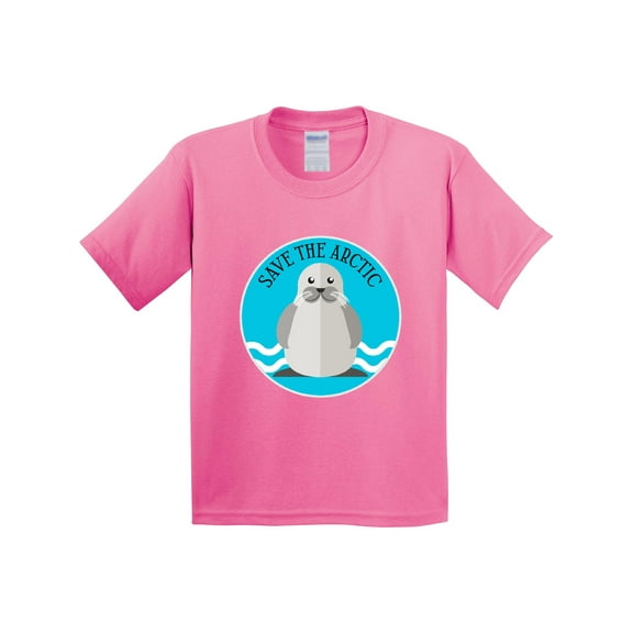 Inktastic Save the Arctic Cute Gray Seal Youth T-Shirt