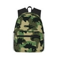 thumbnail image 2 of Goofa Camouflage Dinosaur Print Casual Backpack for Women Men,Waterproof High School Bookbag,Lightweight Travel Daypack,Classic College Backpack,Laptob Backpack, 2 of 6