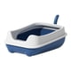 thumbnail image 4 of Caja de arena para gatos, bandeja de arena para gatos con borde, con arena protectora para gatitos Azul, 4 of 9