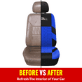 thumbnail image 6 of AUTOYOUTH Car Seat Covers Front Seats Only - Breathable Bucket Seat Covers with Removable Headrest Universal Fit For Vans, SUVs, Trucks...(Blue Color), 6 of 9