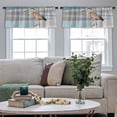 thumbnail image 3 of LALILO Kitchen Curtain Valance Blue Beach Florida Rod Pocket Window Curtain 52"x 18" Set of 2, 3 of 6