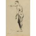 thumbnail image 3 of Karl Wiener 11x14 Black Modern Framed Museum Art Print Titled - Male Act II, 3 of 5
