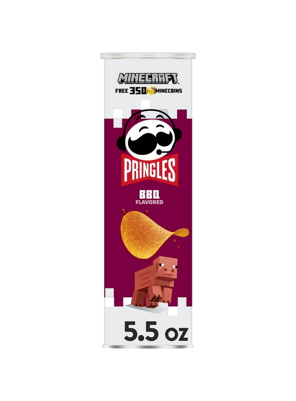 Pringles BBQ Potato Crisps Chips, Lunch Snacks, 5.5 oz