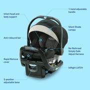 Graco SnugRide SnugFit LX Infant Car Seat, Pierce, Beige