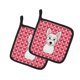 thumbnail image 1 of ""Caroline'S Treasures Westie Hearts Par De Agarraderas 7.5Hx7.5W Multicolor"", 1 of 1