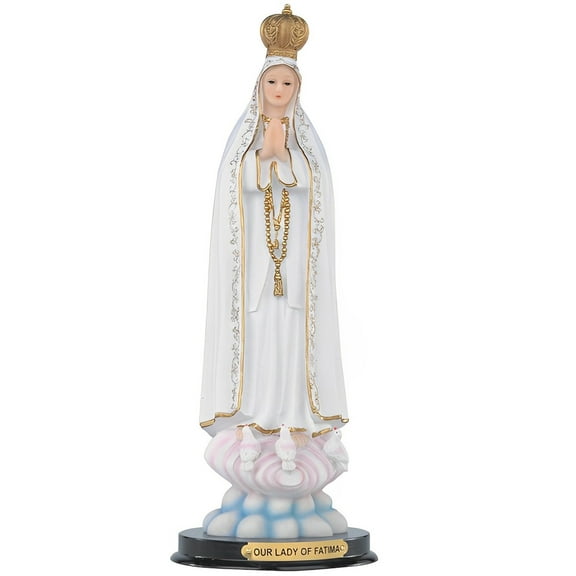 FC Design 12"H Our Lady of Fatima Our Lady of The Holy Rosary of Fatima Holy Figurine Statue Sculpture Ornament Decoration Home/Room Decor and Unique Gift Ideas