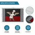thumbnail image 6 of Chef Placemats Set of 6, Cartoon Cute Watercolor Cooking Red Black Placemats for Dining Table, Place Mats for Kitchen Tabletop, Waterproof Wipeable Dining Table Mats Set, 6 of 9