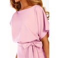 thumbnail image 3 of Drovellove Women's Sleeveless Jumpsuit with Belt - Straight Leg Romper for Summer Nights, Clubwear, or Beach Vacation, 3 of 9