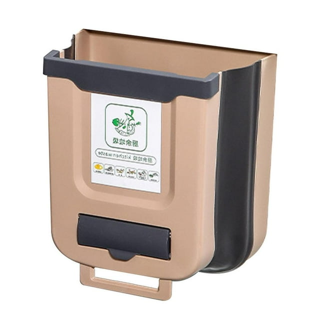 Tohuu Collapsible Trash Can Food Waste Bin for Kitchen Counter Door