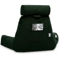 thumbnail image 4 of XXL Husband Pillow Cover Aspen - Reversible Microfiber to Microsuede - Side and Back Pockets - Perfect Fit for the XXL Bed Rest Pillow - Convenient Handle for Carrying, Ramona Green, 4 of 8