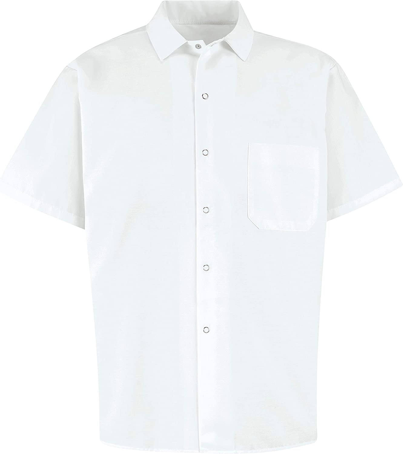 Red Kap Men's Short Sleeve Spun Poly Long Cook Shirt