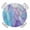 Purple Blue, variant on Yellow Green Boho Floral Round Fitted Tablecloth with Elastic Edge, Waterproof Table Cloth Table Cover for 36"-44" Tables, Retro Rustic Abstract Flowers Tablecloths for Dining Picnic Indoor Outdoor