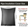 thumbnail image 4 of Backflow Preventer Cover Insulated Pouch,Outdoor Pipe Insulation Cover,Winter Well Head Cover Water Well Pump Covers Sprinkler Valve Cover Insulated (Black), 4 of 5