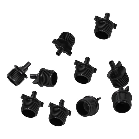 G1/2 Male Thread to 6mm Misting Spray Nozzle Connector for Drip Irrigation, 50-Pack Hose Sprinkler Fittings (1.3 inches / 3.3 cm)