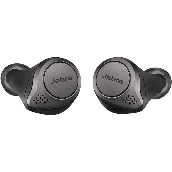 Pre-Owned Restored Jabra 100-99090000-02 Elite 75t Earbuds True Wireless Earbuds with Charging Case, Titanium Black