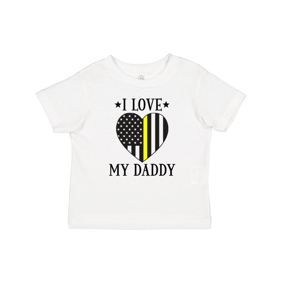 Inktastic Dispatcher Daddy Gold Line Emergency Boys or Girls Baby T-Shirt
