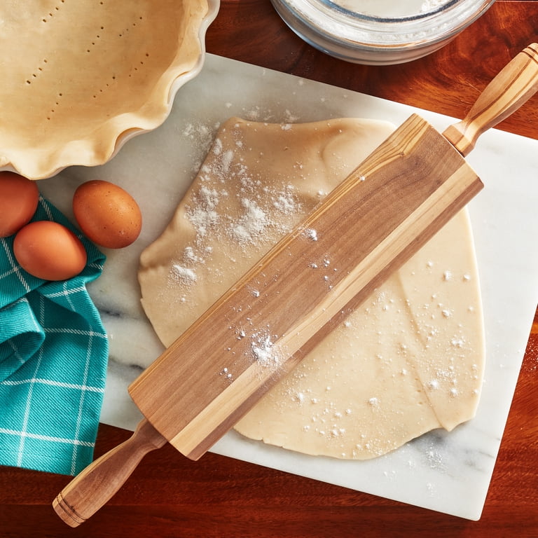 The Pioneer Woman Olive Wood 19.5-inch Rolling Pin - Walmart.com Pioneer Woman Rolling Pin Olive Wood With Handles 19.5 Inch Solid Natural Wood main image 0