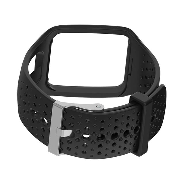 crativent Band For 1 Multi-Sport GPS HRM CSS AM Cardio Runner Watch Silicone Soft black