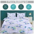 thumbnail image 2 of Purple Lavender Print Duvet Cover Set Themed Multicolor Polyester Bedding Set for Bedroom Decoration, 2 of 6